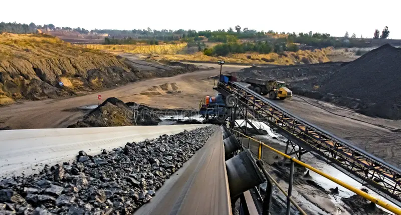 witbank south africa july coal ore conveyor belt proces